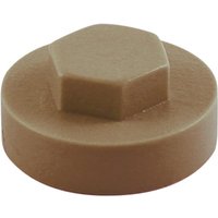 Merlin Grey TIMCO hex head cover cap, 19mm diameter, with a smooth, round base and hexagonal top.
