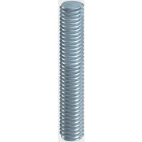 Threaded zinc bar, silver, cylindrical, M20 x 1000mm, by TIMCO, Grade 4.8, bundle of 5.