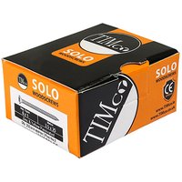 Orange and black TIMCO box of Solo Chipboard & Woodscrews, Pz, Double Countersunk, Yellow, size 5.0 x 80, 200 count.