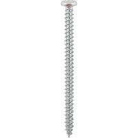 Zinc-plated TIMCO concrete screw with pan head, 7.5 x 120mm, featuring a Tx drive, box of 100.