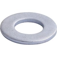 Zinc-plated round washer with a central hole, part of Timco WA20Z Form A M20 set, smooth metallic finish.