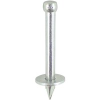 TIMCO zinc masonry nail with washer, 40mm length, 3.70mm diameter, silver finish, box of 100.