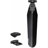 Black Topeak Flashfender DF MTB mudguard with sleek, aerodynamic design and adjustable mounting bracket.
