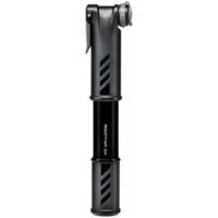 Black Topeak Mountain Dual Action Hand Pump with ergonomic handle and dual valve head.