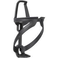 Black Topeak Ninja Master+ Cage Z bike bottle holder with sleek, curved design and integrated mounting system.