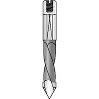 Black Trend 201 thru drill, 10mm diameter, with spiral flutes and pointed tip, single pack.
