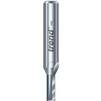 Silver Trend two flute cutter, cylindrical body, 4.5 x 11mm, with engraved branding and sharp cutting edge.