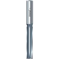 Trend 3/75X1/2TC cutter, silver cylindrical body, two flutes, 12.0 x 63mm, for lockjig applications.