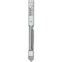 Silver Trend 47/4X1/4TC cutter with cylindrical shank and pointed tip, engraved with product details.
