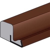 Brown Trend Aqua 63 Weatherseal Strip with a U-shaped profile and flexible rubber edge.