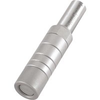 Silver cylindrical Trend arbor with grooved design for 12mm bore groover blades, featuring a smooth metallic finish.