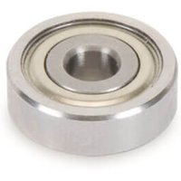 Silver Trend bearing, 1/2in diameter, 1/8in bore, circular metal design with inner ring.