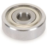 Silver Trend bearing with 14mm diameter, 3/16in bore, and smooth metallic finish.