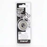 Trend Bearing 36mm diameter, 12mm bore, silver metal, in clear plastic packaging with black and white label.