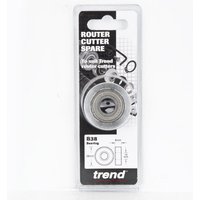Trend Bearing 38mm diameter, 12mm bore, single pack in clear plastic packaging with black and white label.
