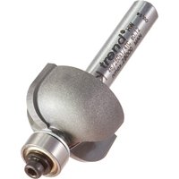 Trend bearing guided cove cutter, silver with 6.3mm radius, cylindrical shank, engraved branding.