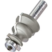 Silver Trend bearing-guided decorative bead router cutter with spiral design and cylindrical shank.