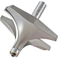 Silver Trend Bearing Guided Ovolo and Round Router Cutter with dual fluted edges and cylindrical shank.