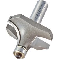 Trend Bearing Guided Ovolo Cutter, silver with 19mm radius, cylindrical shank, and sharp cutting edges.
