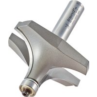 Silver Trend ovolo cutter with 25.4mm radius, bearing guide, and cylindrical shank, engraved with brand logo.