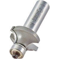 Trend silver ovolo cutter with 7.9mm radius, bearing guide, and cylindrical shank.