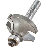 Trend Bearing Guided Ovolo Cutter, silver with 7.9mm radius, cylindrical shank, and ball bearing guide.