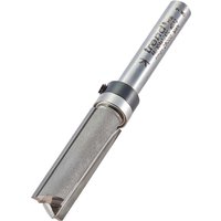 Silver Trend router cutter with cylindrical body, bearing guide, and sharp cutting edges.