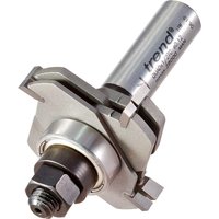 Trend Bearing Guided Variable Quad Groover Set, silver metal with adjustable grooving blades and cylindrical shank.
