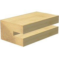 Trend Biscuit Jointer Set with 342x8mm tungsten carbide tipped blade, wooden texture, rectangular shape.