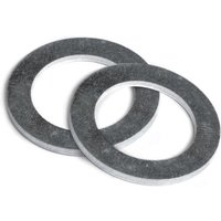 Gray metal bushing washer, circular with a smooth finish, 31.8mm outer diameter, 30mm inner diameter, by Trend.