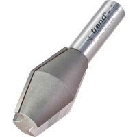 Trend Butterfly Spline Router Cutter with silver cylindrical shank and angular cutting head.