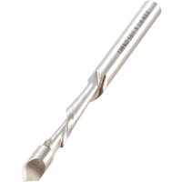 Silver Trend single flute spiral cutter with sharp, twisted design and engraved text on the shaft.