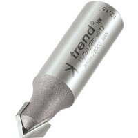 Chamfer V groove cutter with silver cylindrical body, 45-degree angled cutting edge, and Trend branding.