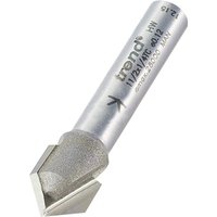 Silver Trend chamfer V groove cutter, 45 degrees, with a cylindrical shank and sharp cutting edges.