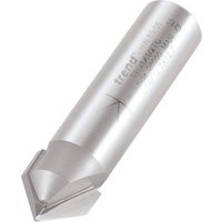 Silver Trend chamfer V groove cutter with 45-degree angle and cylindrical shank.
