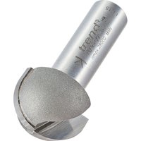Silver Trend Cove Cutter with 12.7mm radius and cylindrical shank, featuring a sharp cutting edge.