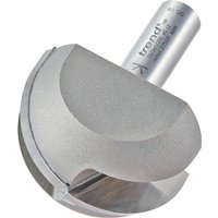 Silver Trend Cove Cutter with 25.4mm radius, cylindrical shank, and sharp cutting edge.