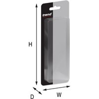 Trend Craft Bush Washer in black packaging with clear plastic front, featuring product dimensions H, W, D.