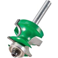 Green Trend CRAFTPRO corner bead router cutter with silver shaft and bearing guide.
