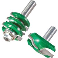 Green Trend CRAFTPRO Easyset Ogee Panel Door Set with silver shanks and precision cutting edges.