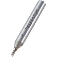 Silver Trend CRAFTPRO single flute router cutter with engraved text and pointed cutting tip