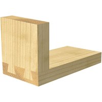 Trend dovetail cutter, 6.0mm diameter, 98 degrees, two flute, silver with a cylindrical shank and sharp cutting edges.