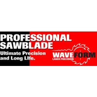 Trend Fibreboard Saw Blade, 165mm, 4 teeth, silver with black and red packaging, PCD tips for durability.