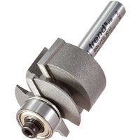 Trend Finger Jointer Bearing Guided Router Cutter, silver with dual cutting blades and cylindrical shank.