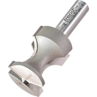 Silver Trend Hand Hole Staff Bead Router Cutter with dual cutting edges and cylindrical shank.