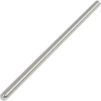 Silver Trend Hot Rod Worktop Insert, cylindrical metal rod with rounded ends.