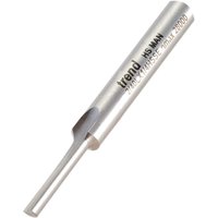 Silver Trend HSS single flute straight cut router cutter with engraved branding and smooth cylindrical shank.