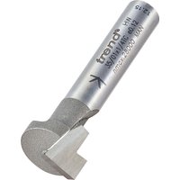 Trend keyhole cutter with silver cylindrical body, engraved text, and sharp cutting edge.