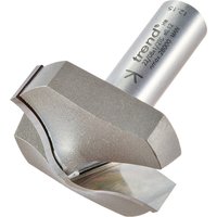 Trend Roman Ogee Cutter, silver steel with curved blade, engraved branding on shank, 1/2 inch diameter.