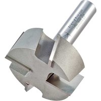 Trend Large Tenon Router Cutter, silver with a cylindrical shank and four cutting edges.